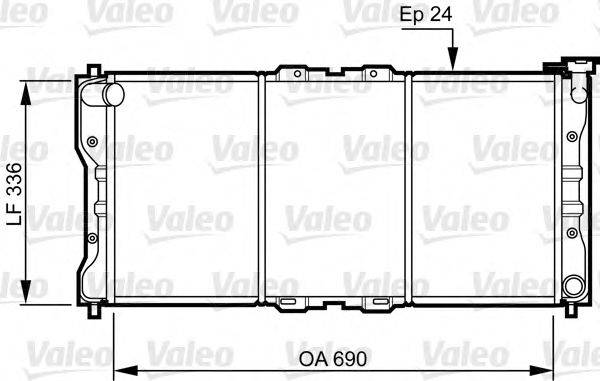 VALEO 731073 Радиатор, охлаждение двигателя