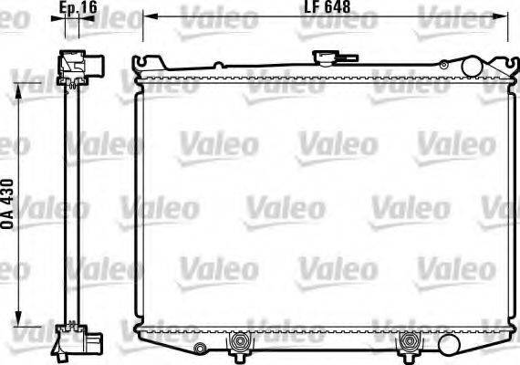 VALEO 731085 Радиатор, охлаждение двигателя