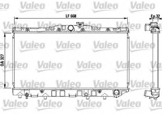 VALEO 731095 Радиатор, охлаждение двигателя