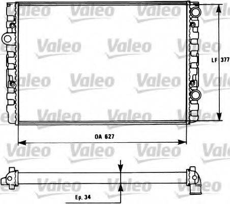 VALEO 731127 Радиатор, охлаждение двигателя