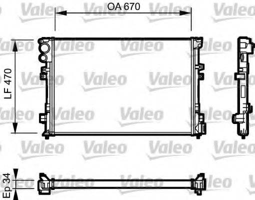 VALEO 731168 Радиатор, охлаждение двигателя