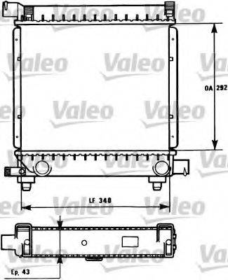VALEO 731172 Радиатор, охлаждение двигателя