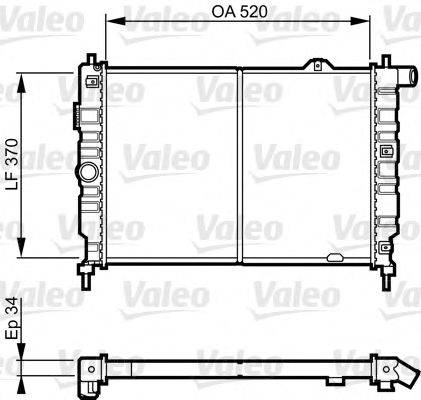 VALEO 731217 Радиатор, охлаждение двигателя