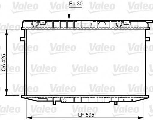 VALEO 731236 Радиатор, охлаждение двигателя