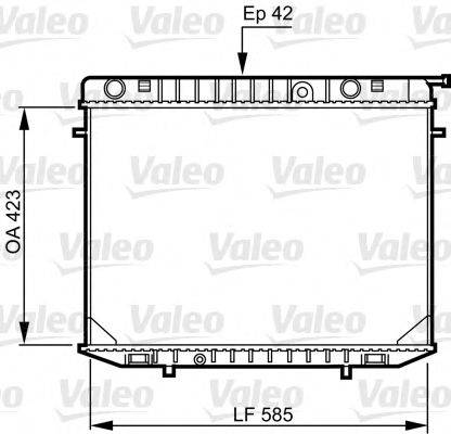 VALEO 731237 Радиатор, охлаждение двигателя