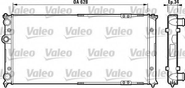VALEO 731264 Радиатор, охлаждение двигателя