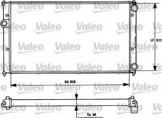 VALEO 731265 Радиатор, охлаждение двигателя