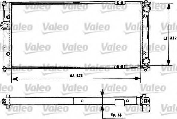VALEO 731266 Радиатор, охлаждение двигателя