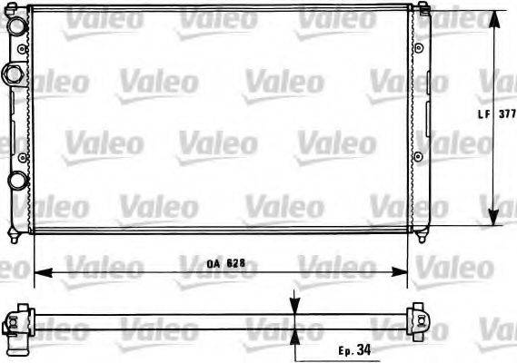 VALEO 731267 Радиатор, охлаждение двигателя