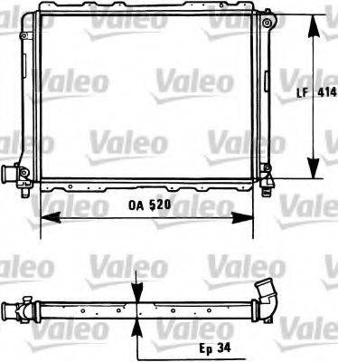 VALEO 731282 Радиатор, охлаждение двигателя