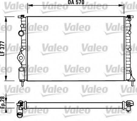 VALEO 731379 Радиатор, охлаждение двигателя