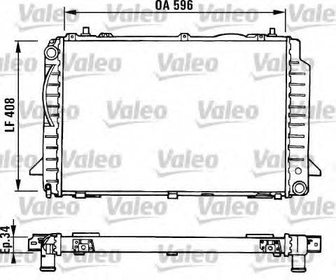 VALEO 731429 Радиатор, охлаждение двигателя