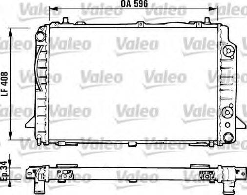 VALEO 731430 Радиатор, охлаждение двигателя