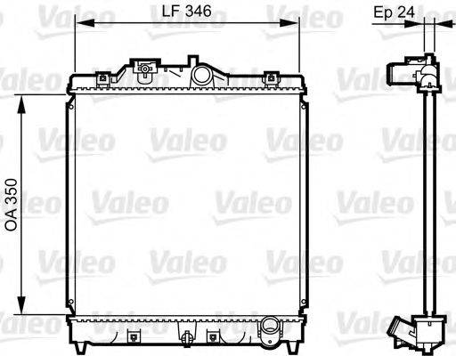 VALEO 731434 Радиатор, охлаждение двигателя