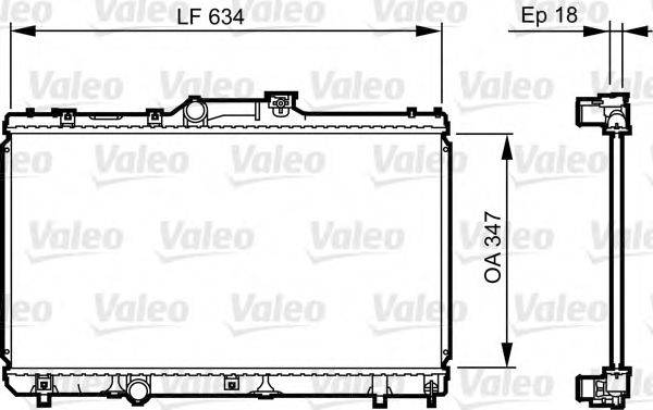 VALEO 731441 Радиатор, охлаждение двигателя