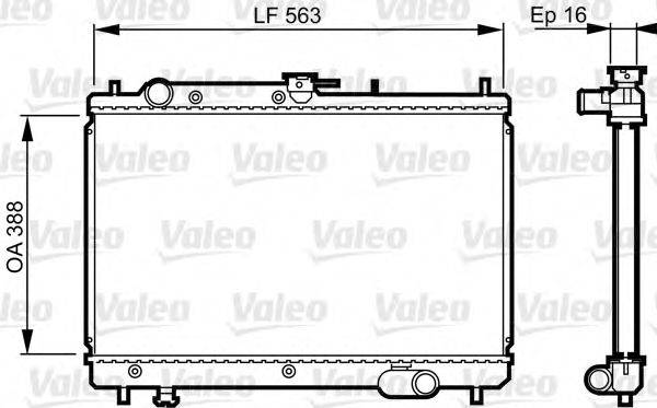 VALEO 731461 Радиатор, охлаждение двигателя