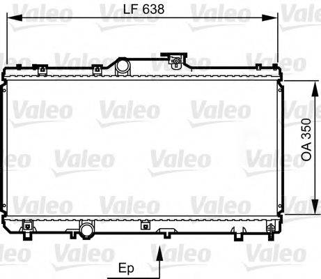 VALEO 731464 Радиатор, охлаждение двигателя