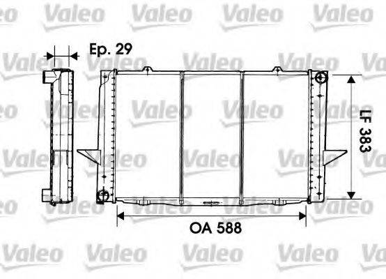VALEO 731477 Радиатор, охлаждение двигателя