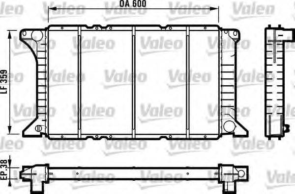 VALEO 731492 Радиатор, охлаждение двигателя