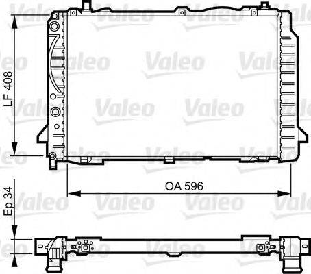VALEO 731503 Радиатор, охлаждение двигателя
