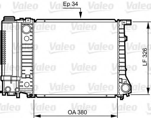 VALEO 731509 Радиатор, охлаждение двигателя