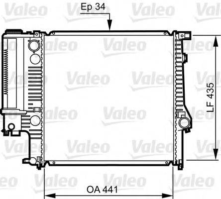 VALEO 731512 Радиатор, охлаждение двигателя