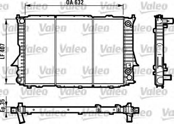 VALEO 731549 Радиатор, охлаждение двигателя