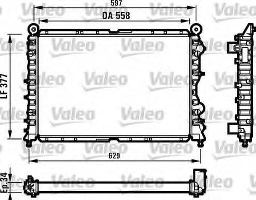 VALEO 731561 Радиатор, охлаждение двигателя