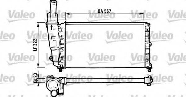 VALEO 731562 Радиатор, охлаждение двигателя