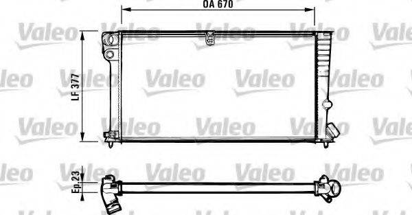 VALEO 731570 Радиатор, охлаждение двигателя