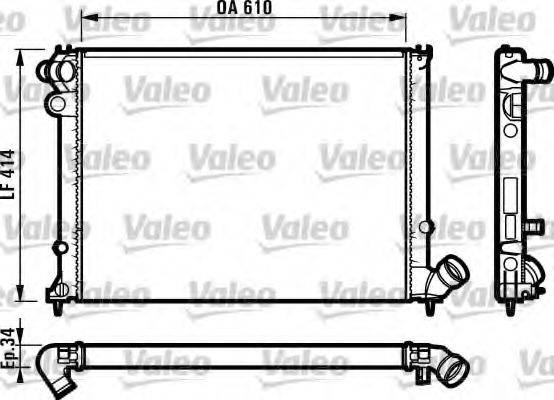 VALEO 731573 Радиатор, охлаждение двигателя