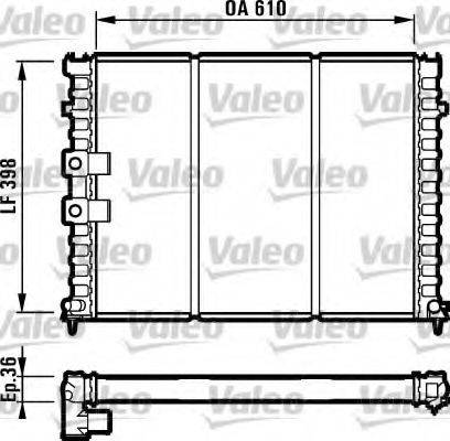 VALEO 731584 Радиатор, охлаждение двигателя