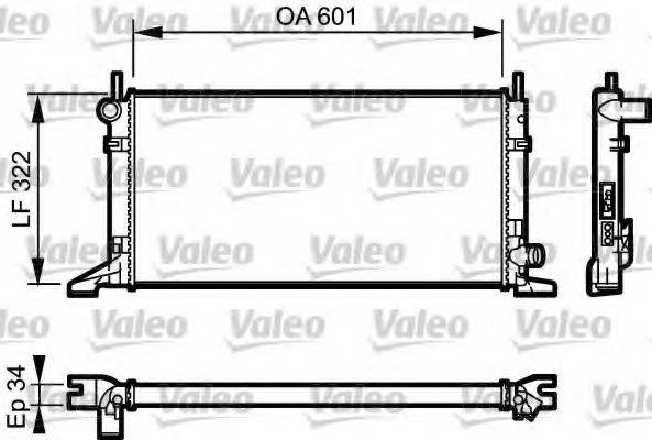 VALEO 731595 Радиатор, охлаждение двигателя