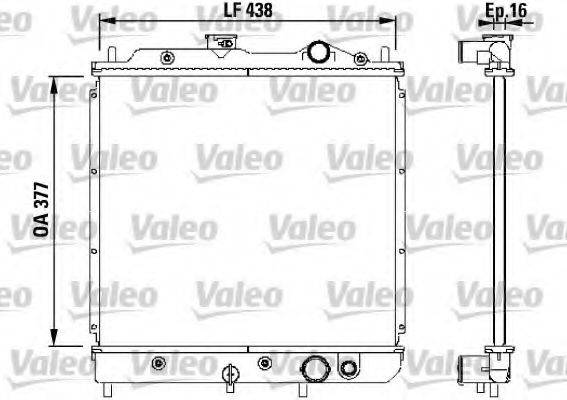 VALEO 731646 Радиатор, охлаждение двигателя