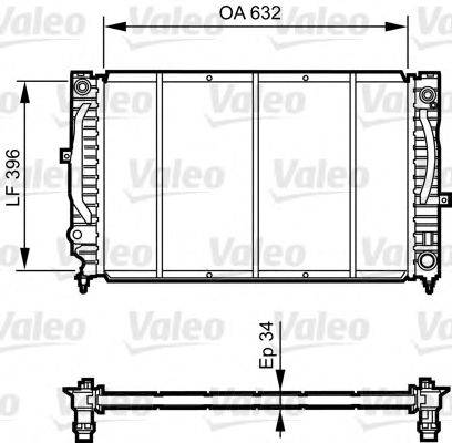 VALEO 731756 Радиатор, охлаждение двигателя