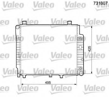 VALEO 731807 Радиатор, охлаждение двигателя