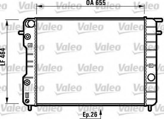 VALEO 731840 Радиатор, охлаждение двигателя