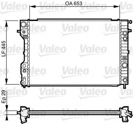 VALEO 731841 Радиатор, охлаждение двигателя