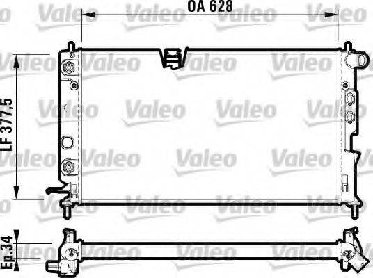 VALEO 731847 Радиатор, охлаждение двигателя