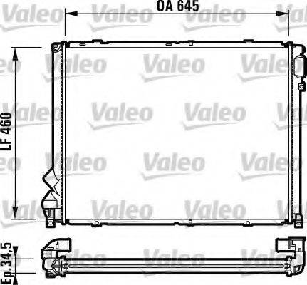 VALEO 732048 Радиатор, охлаждение двигателя