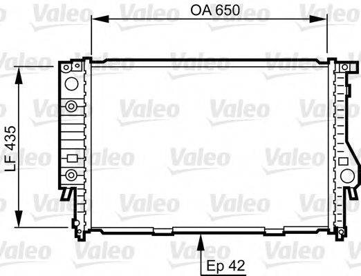 VALEO 732099 Радиатор, охлаждение двигателя