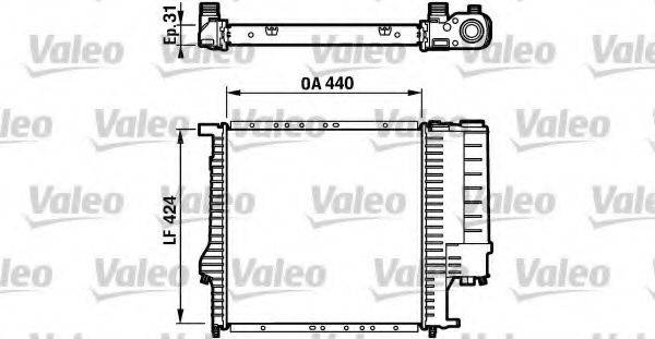 VALEO 732198 Радиатор, охлаждение двигателя