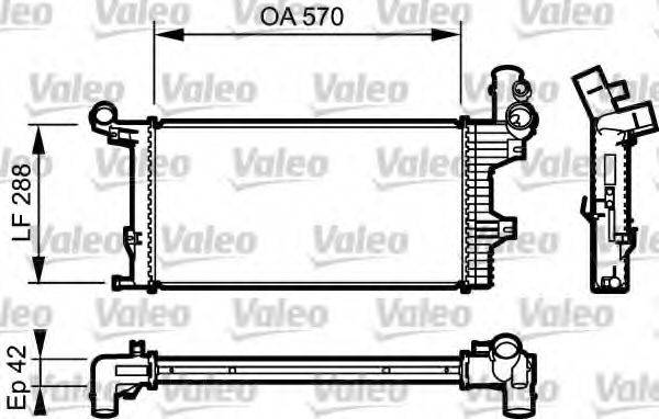 VALEO 732303 Радиатор, охлаждение двигателя