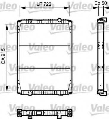 VALEO 732331 Радиатор, охлаждение двигателя