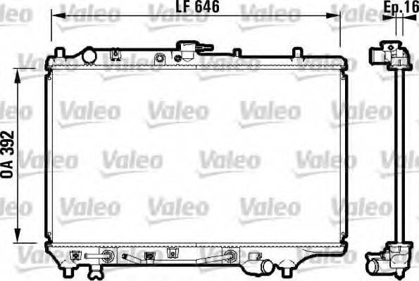 VALEO 732362 Радиатор, охлаждение двигателя