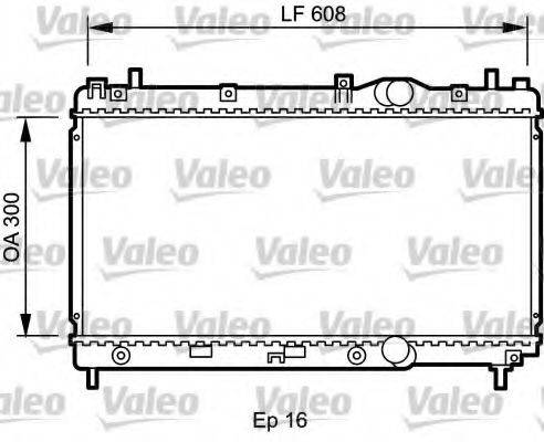 VALEO 732426 Радиатор, охлаждение двигателя