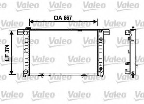 VALEO 732454 Радиатор, охлаждение двигателя