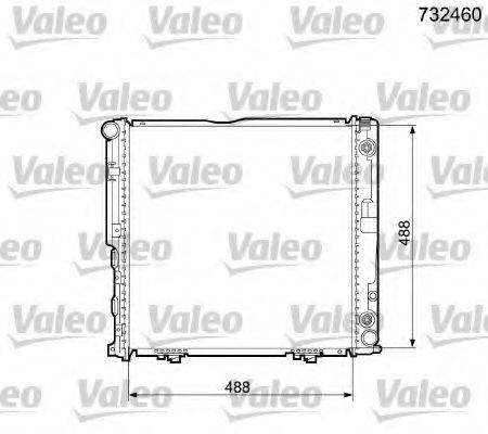 VALEO 732460 Радиатор, охлаждение двигателя