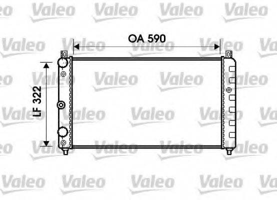 VALEO 732479 Радиатор, охлаждение двигателя