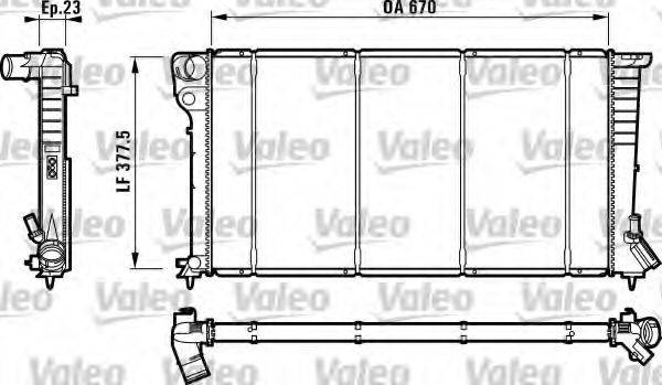 VALEO 732517 Радиатор, охлаждение двигателя